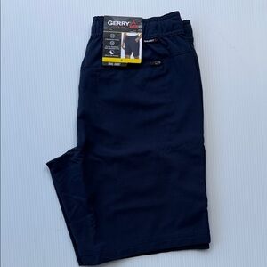 Gerry Men's Blue Shorts Pull on Trail With Drawstring Pocket Stretch Size S